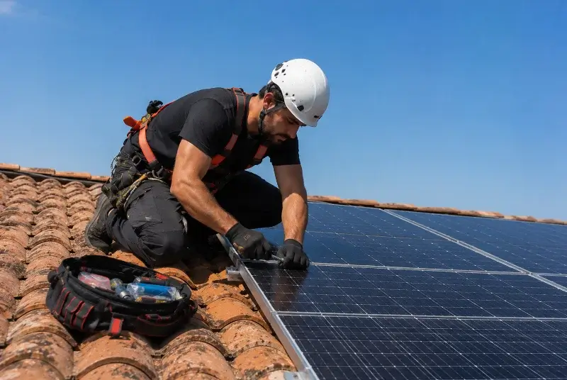 Maintenance et monitoring de panneaux solaires à Paimpont